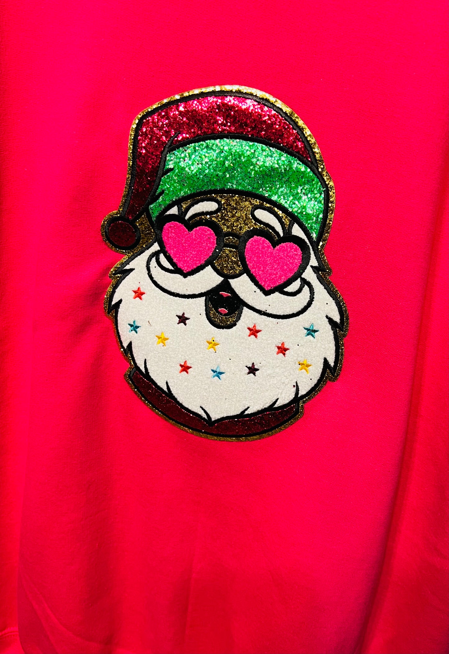 Glitter Santa Crewneck