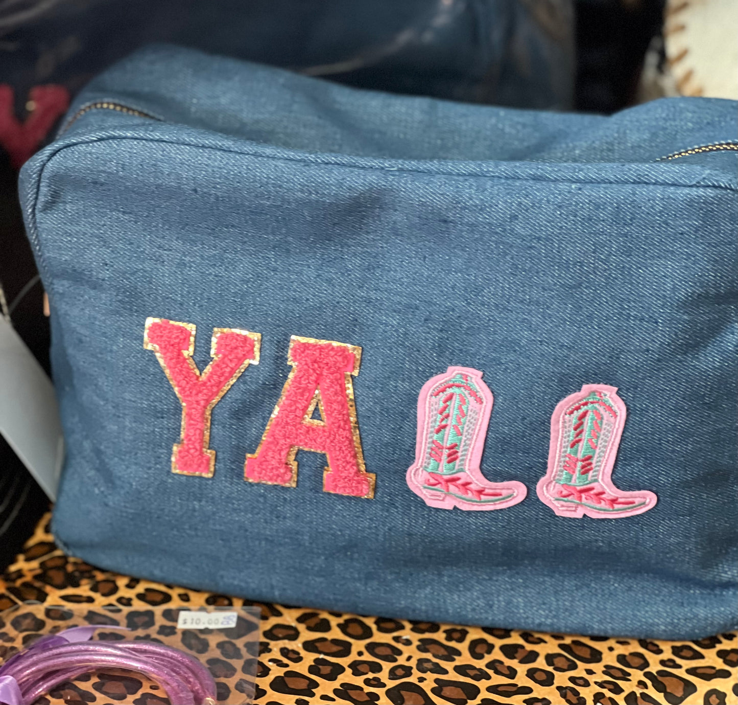 YALL Chenille Cosmetic Bag