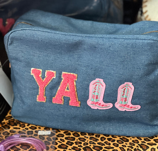 YALL Chenille Cosmetic Bag