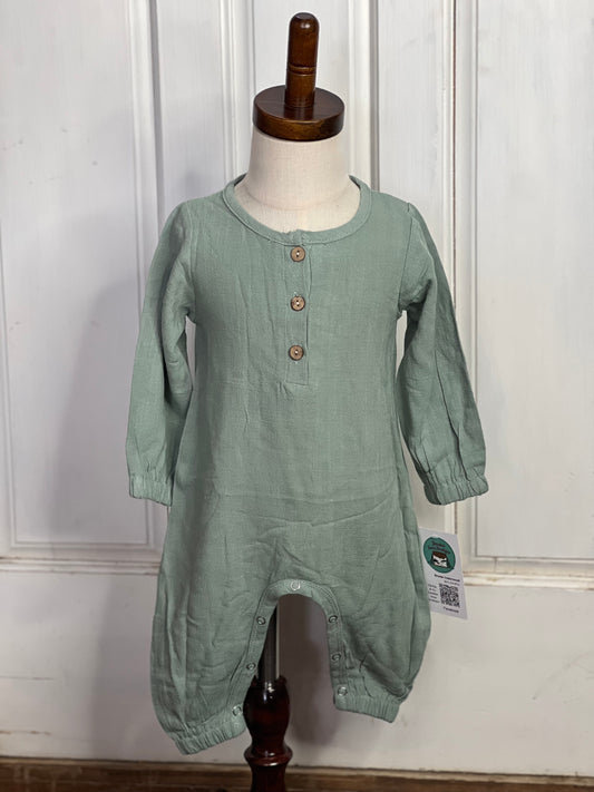 Sage Linen Romper