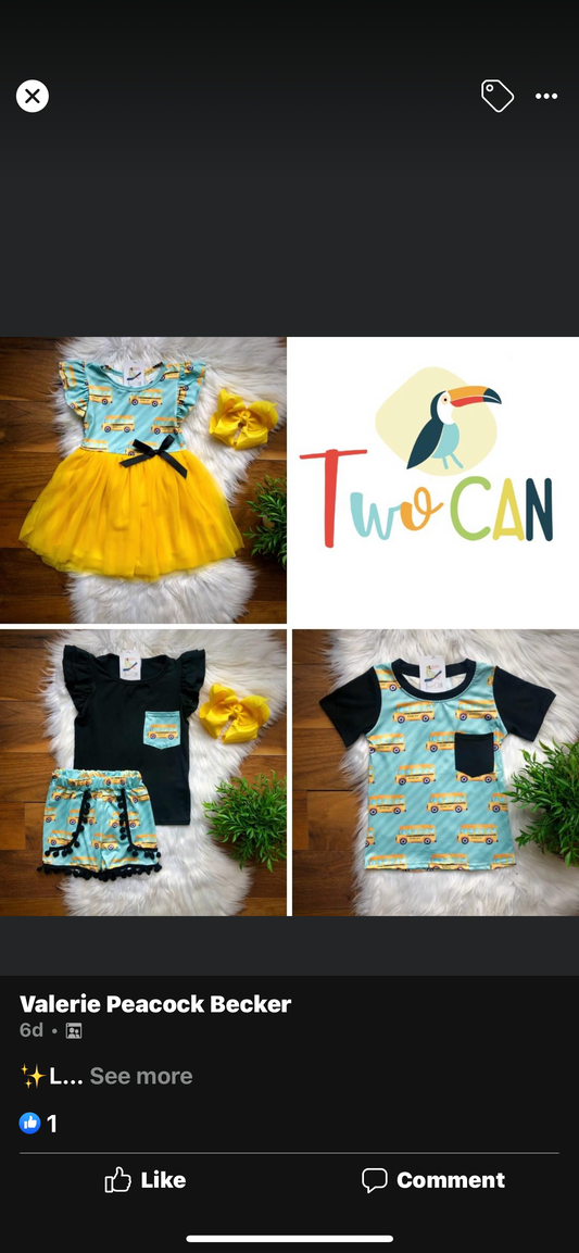 School Bus Tulle Dress