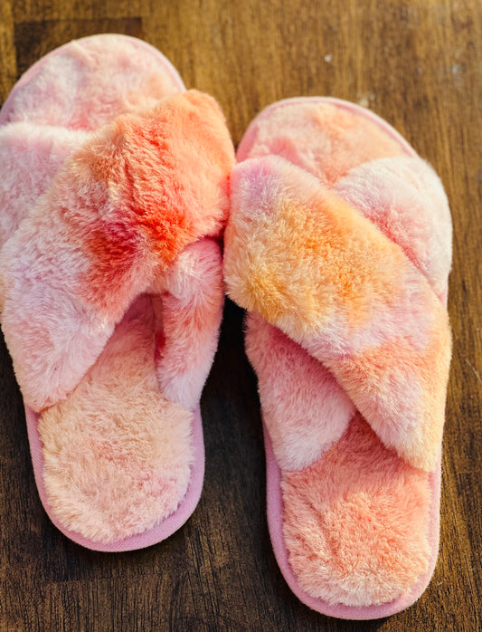 Fuzzy Slippers 8/8.5 ONLY