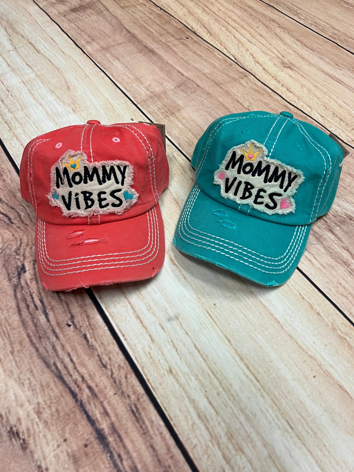 Mommy Vibes Canvas Hats