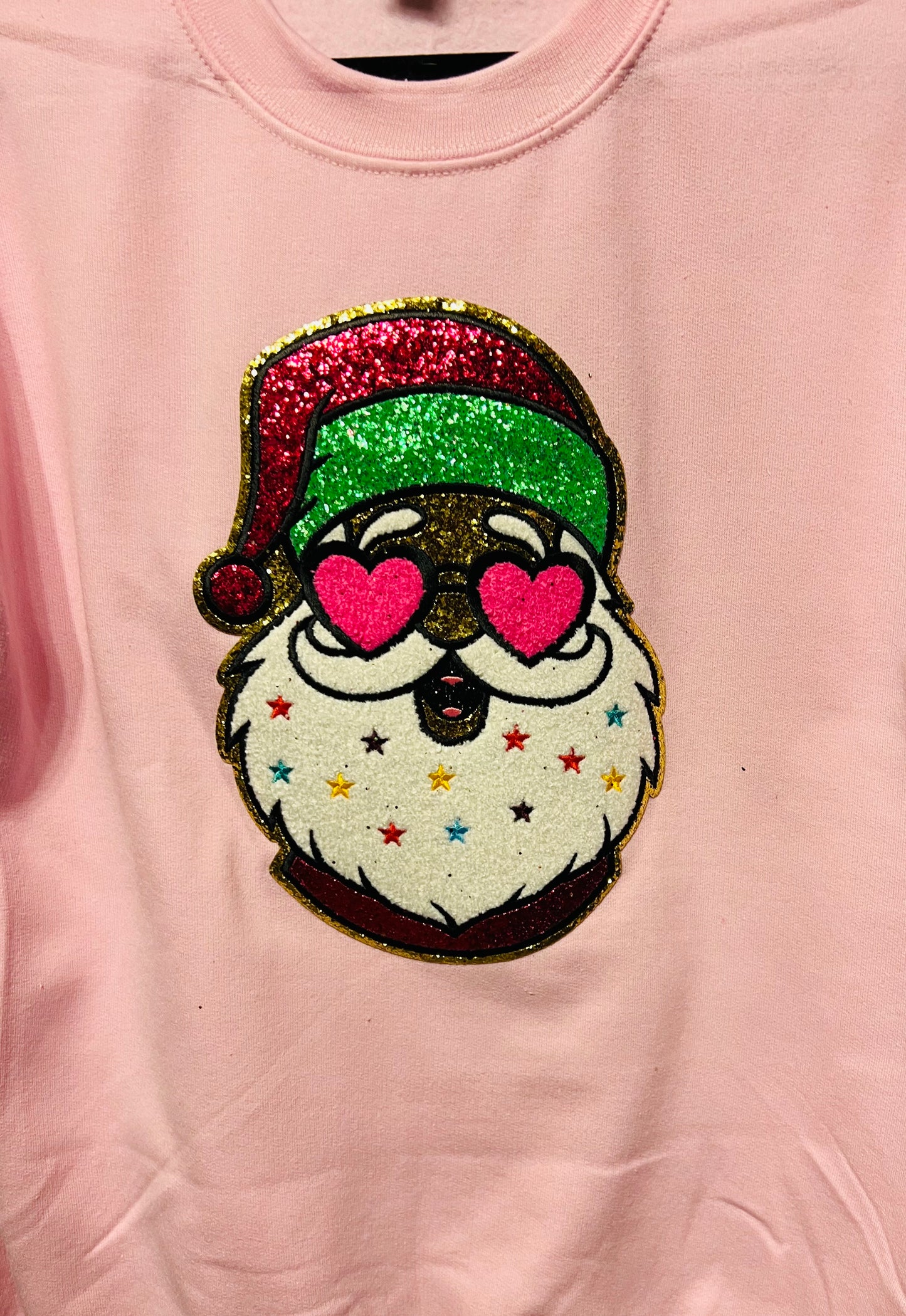 Glitter Santa Crewneck