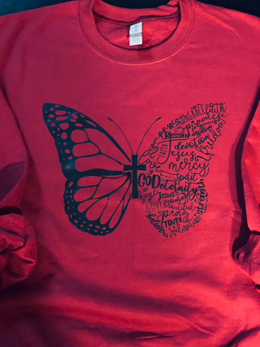 Character of God Butterfly Crewneck