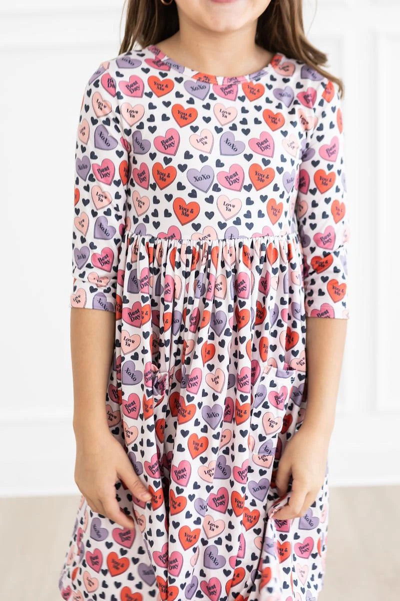 Candy Hearts twirl Dress