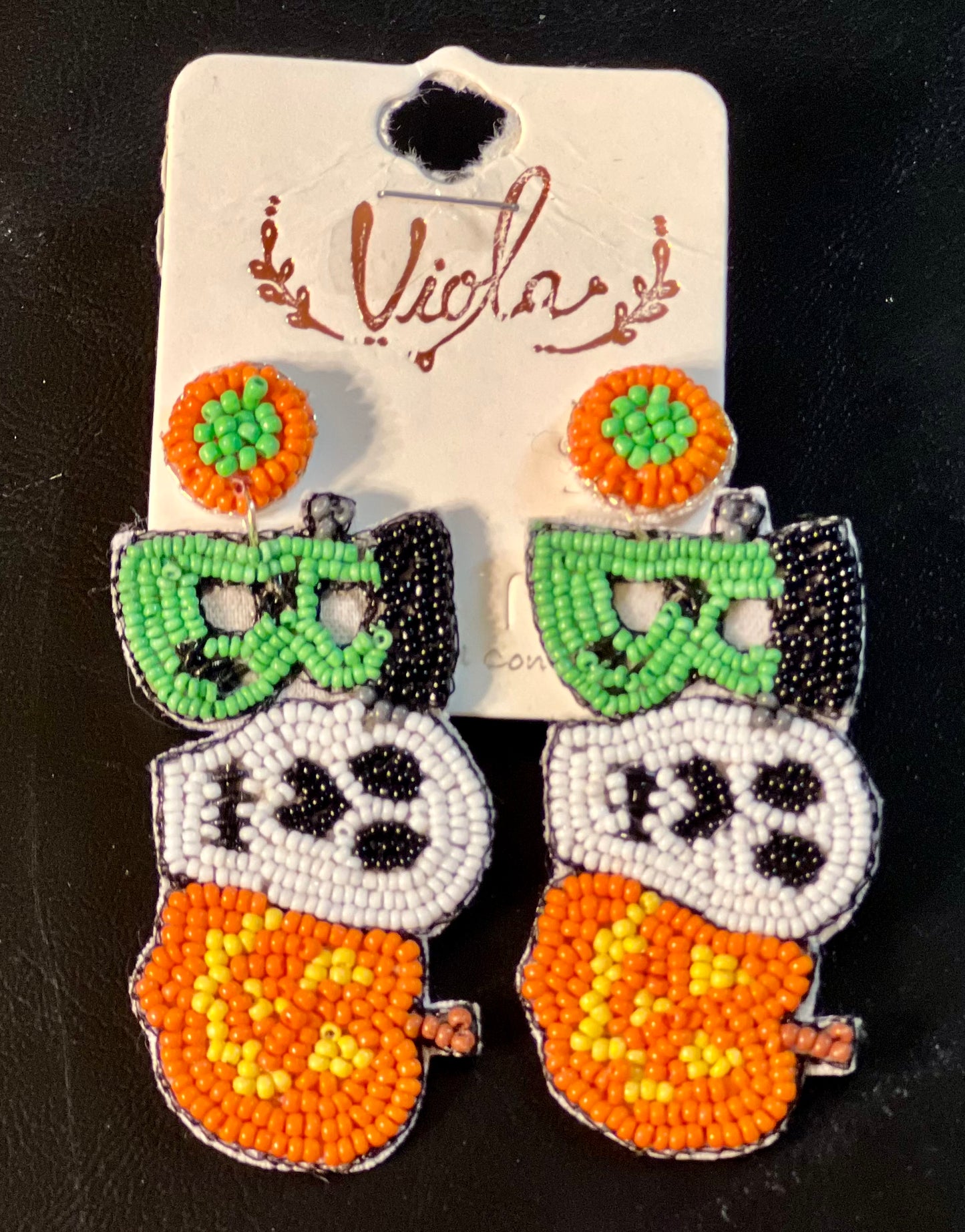 Seeded BOO Earrings