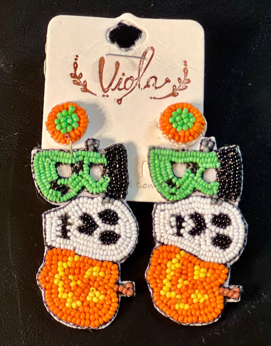 Seeded BOO Earrings