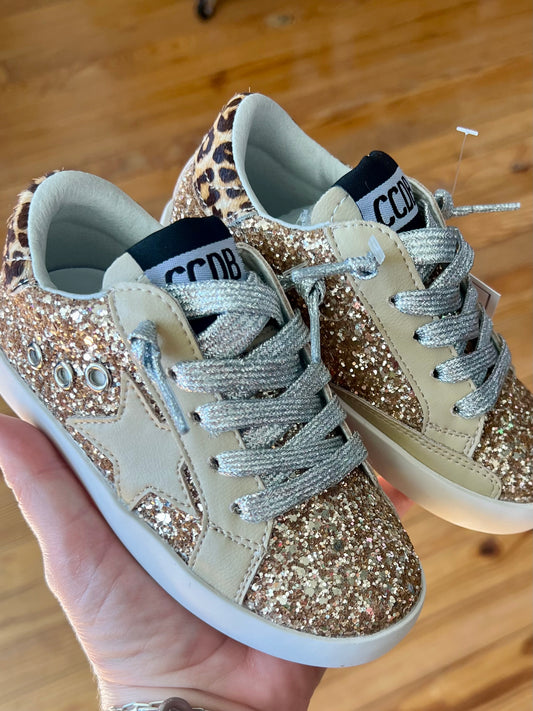 Gold Sequin Toddler/Girls Shoes