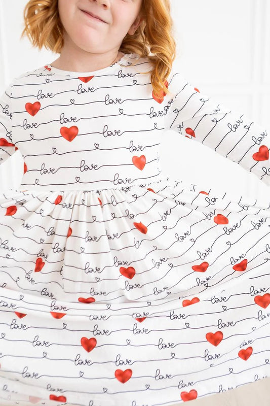Love Script Twirl Dress