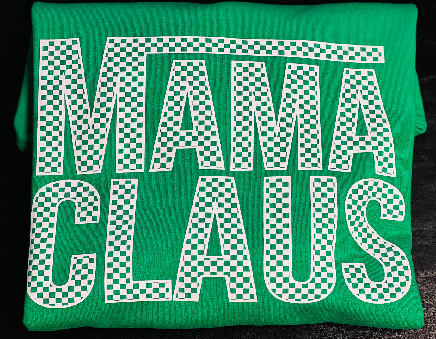 Checkered MAMA CLAUS Crewneck
