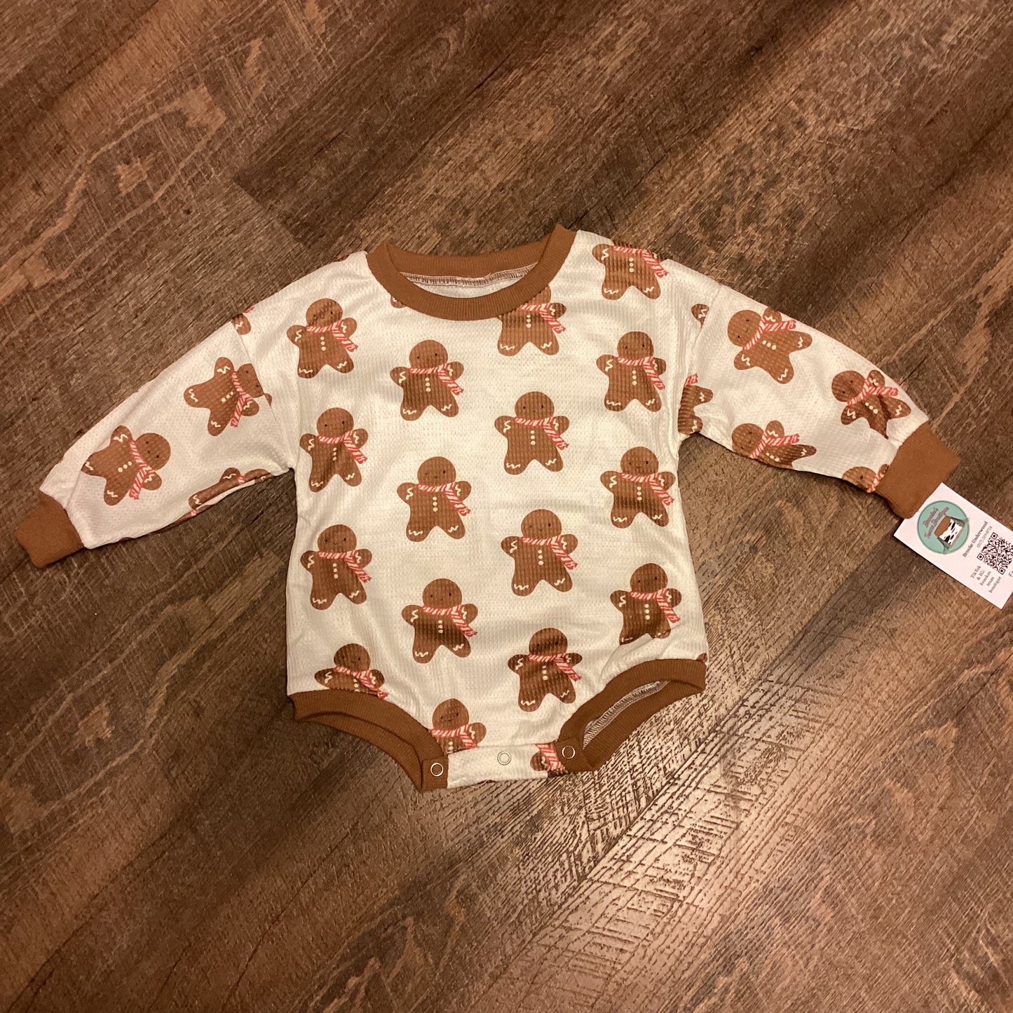 Gingerbread Bubble Romper