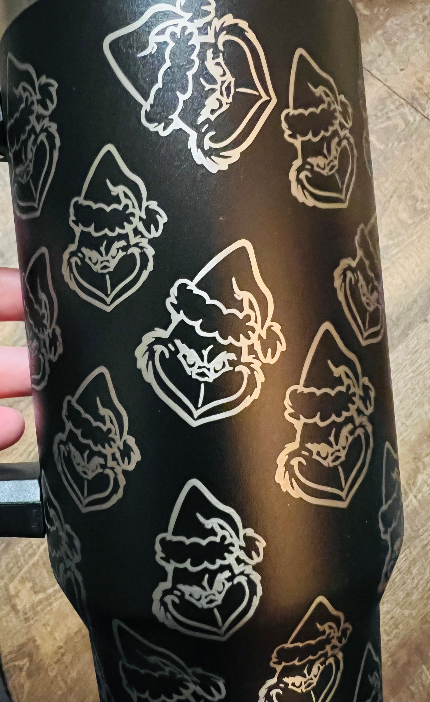 The Mean One Etched 40 oz Cup w/ Straw