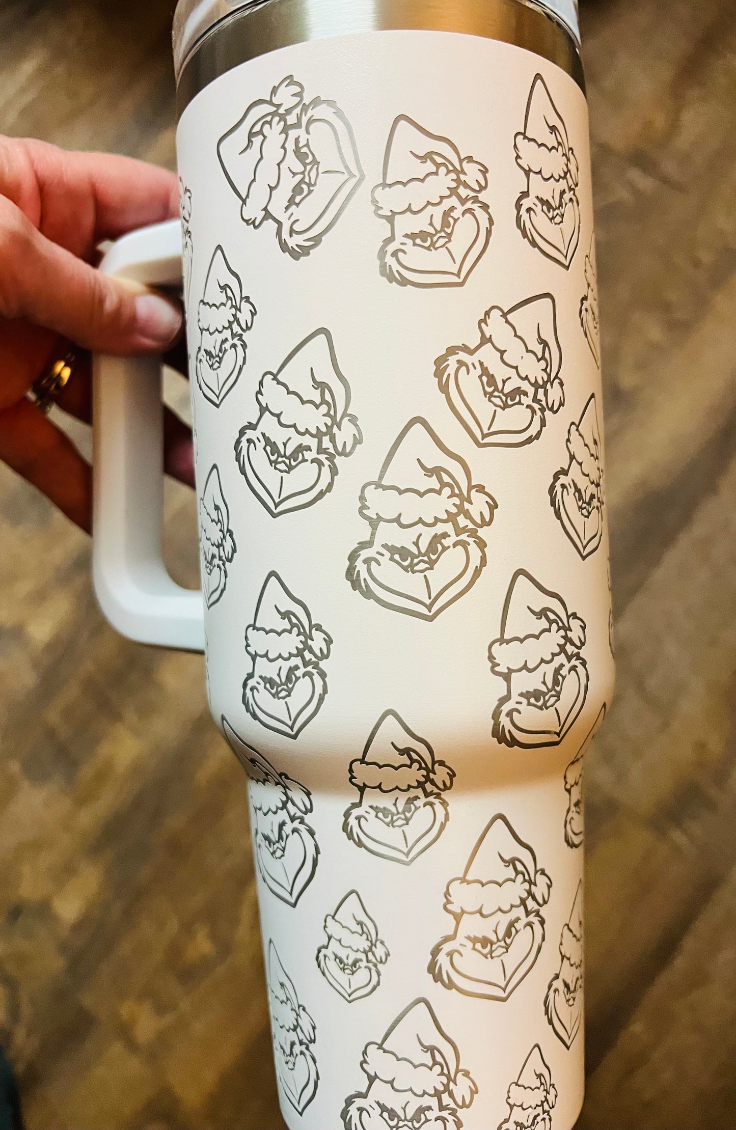 The Mean One Etched 40 oz Cup w/ Straw