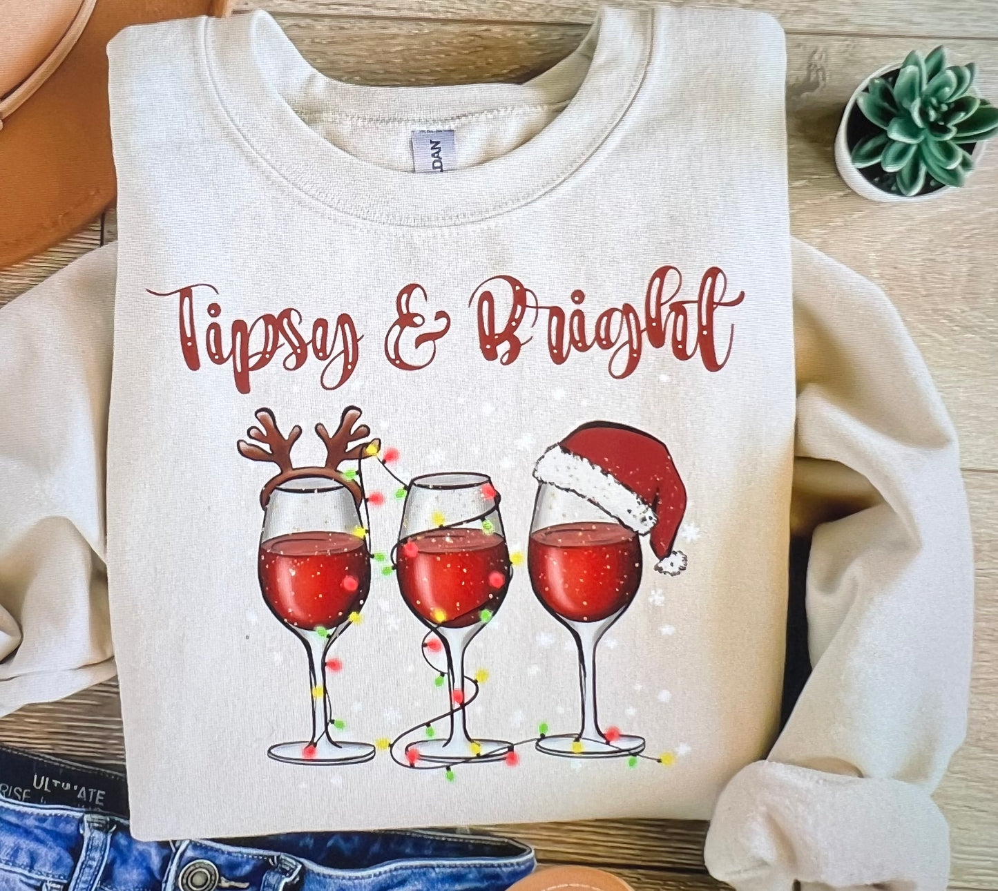 Tipsy & Bright Crewneck