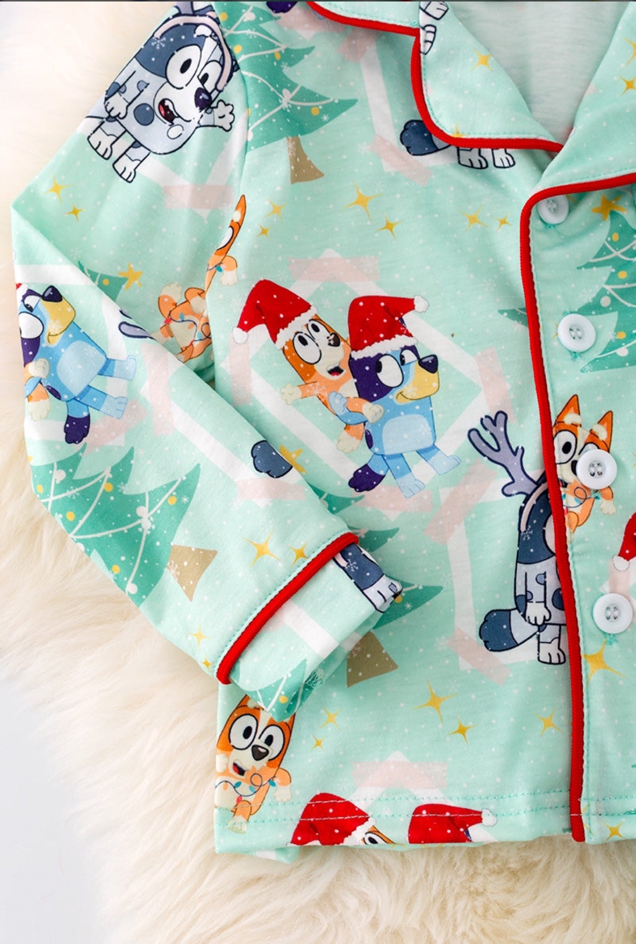 Green Bluey PJ Set