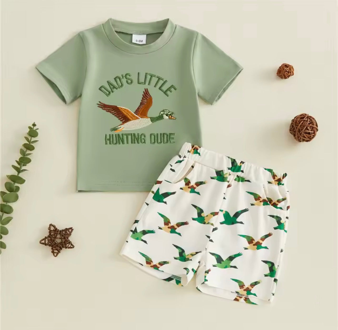 Dad’s Little Hunting Dude Short Set
