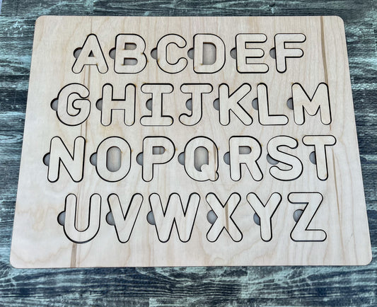 ABC birch wood Puzzle