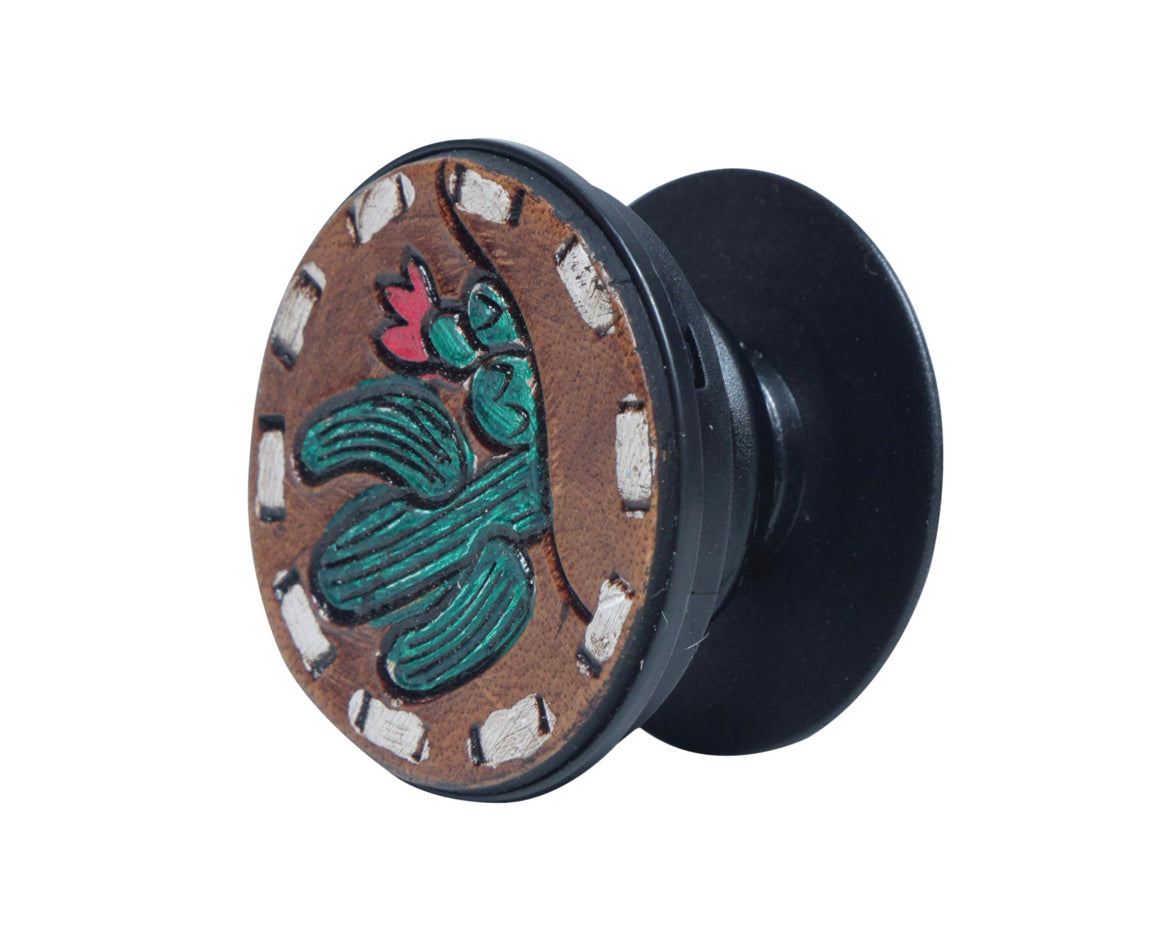 Leather Tooled Pop Sockets