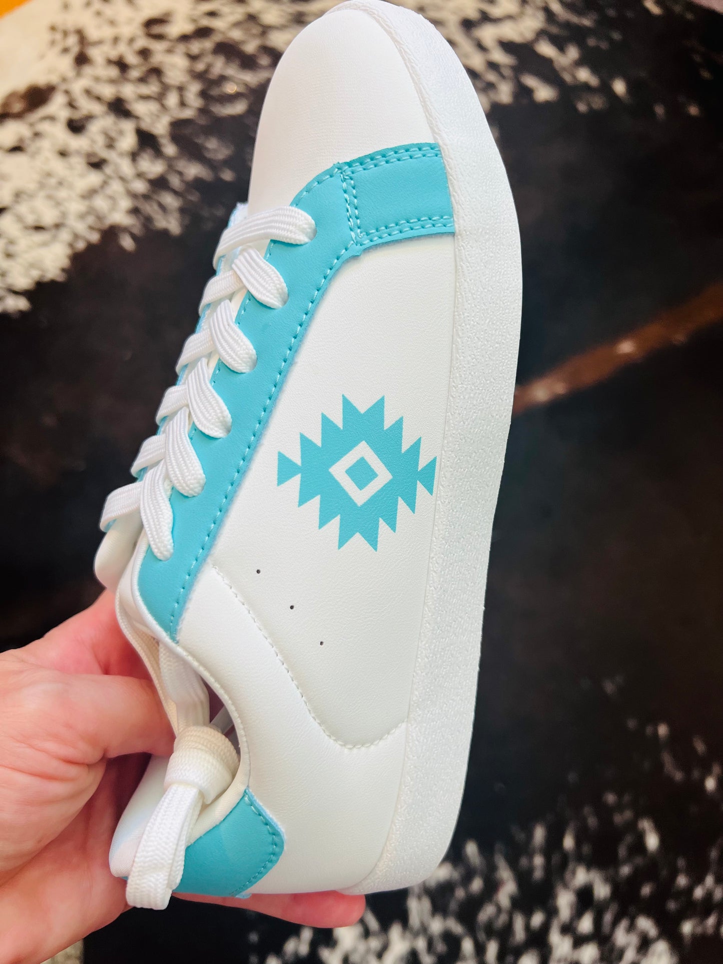 Turquoise Aztec Sneakers