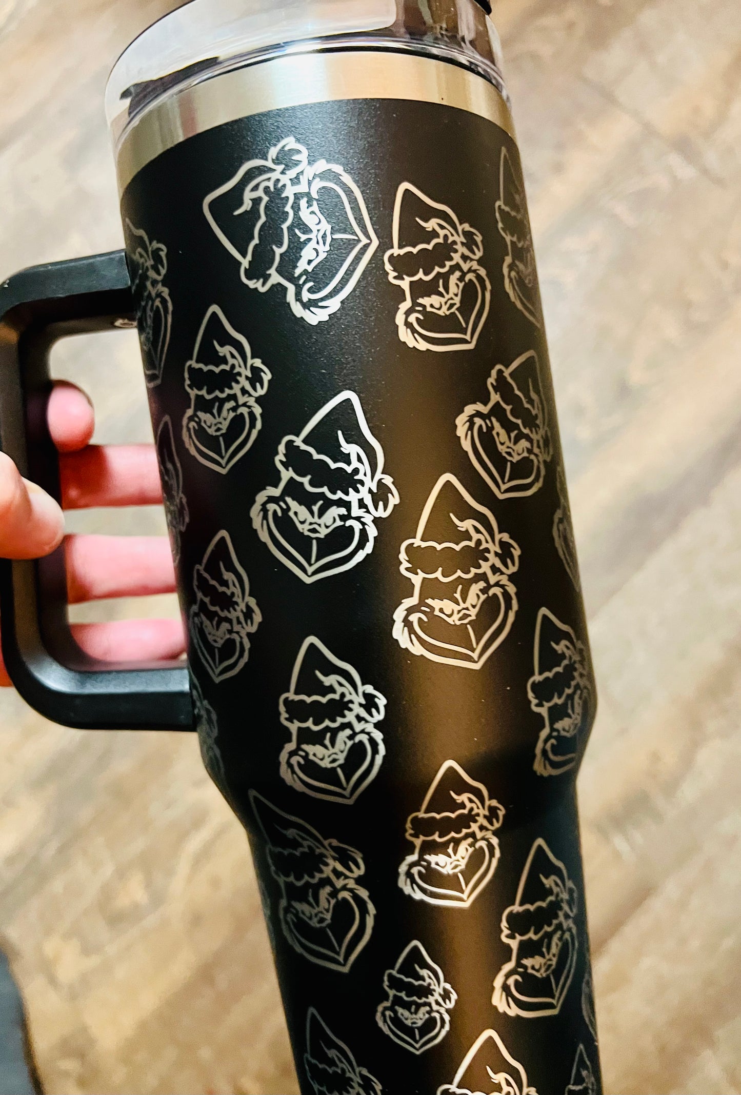 The Mean One Etched 40 oz Cup w/ Straw