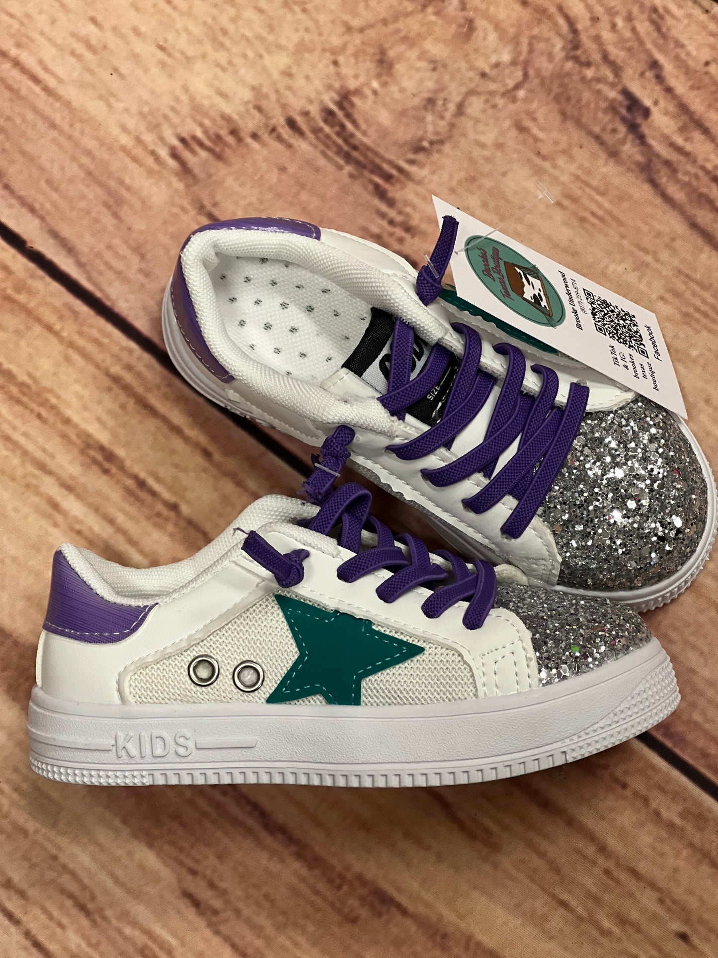 Purple Sequin Shoes