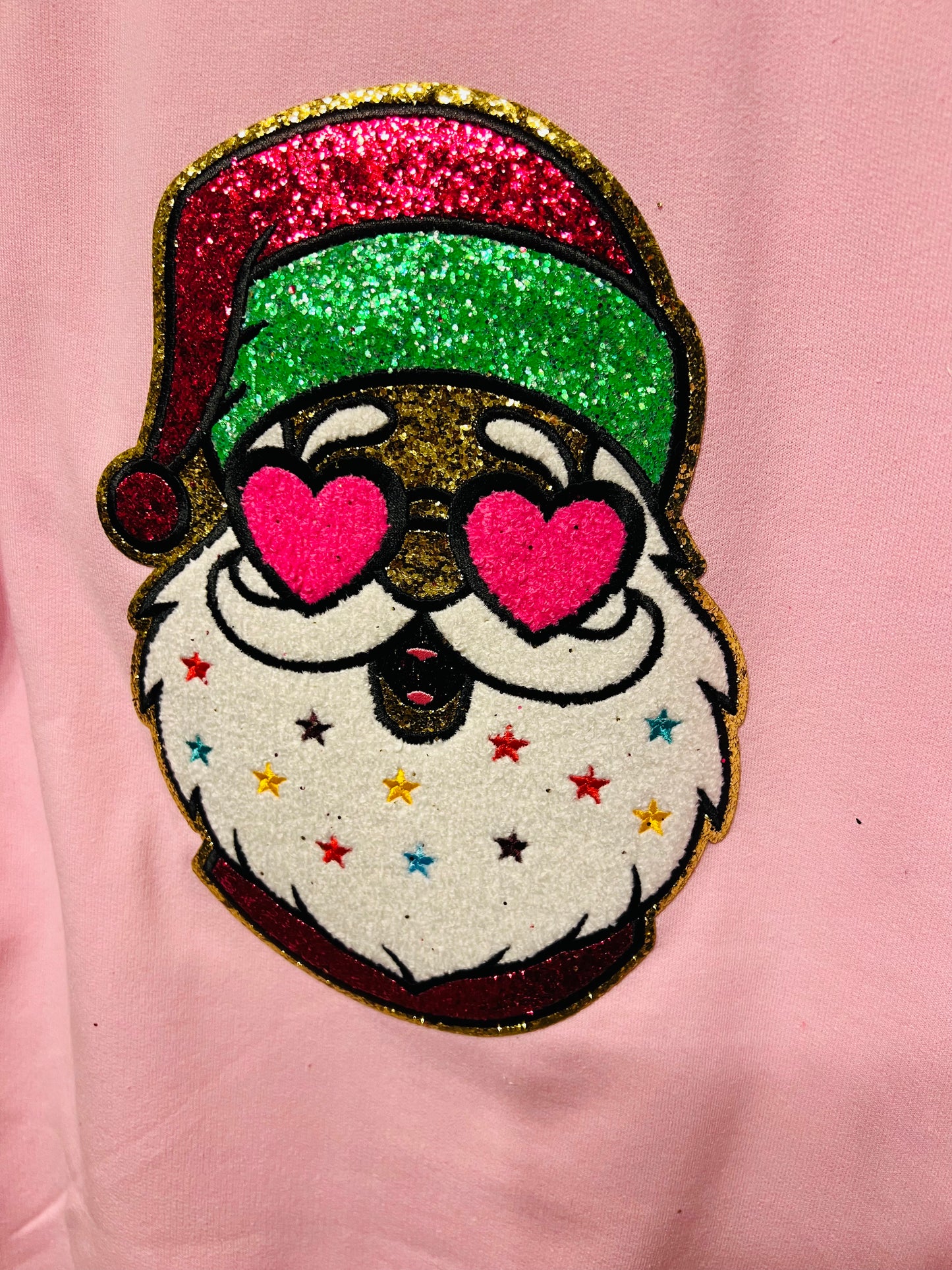 Glitter Santa Crewneck