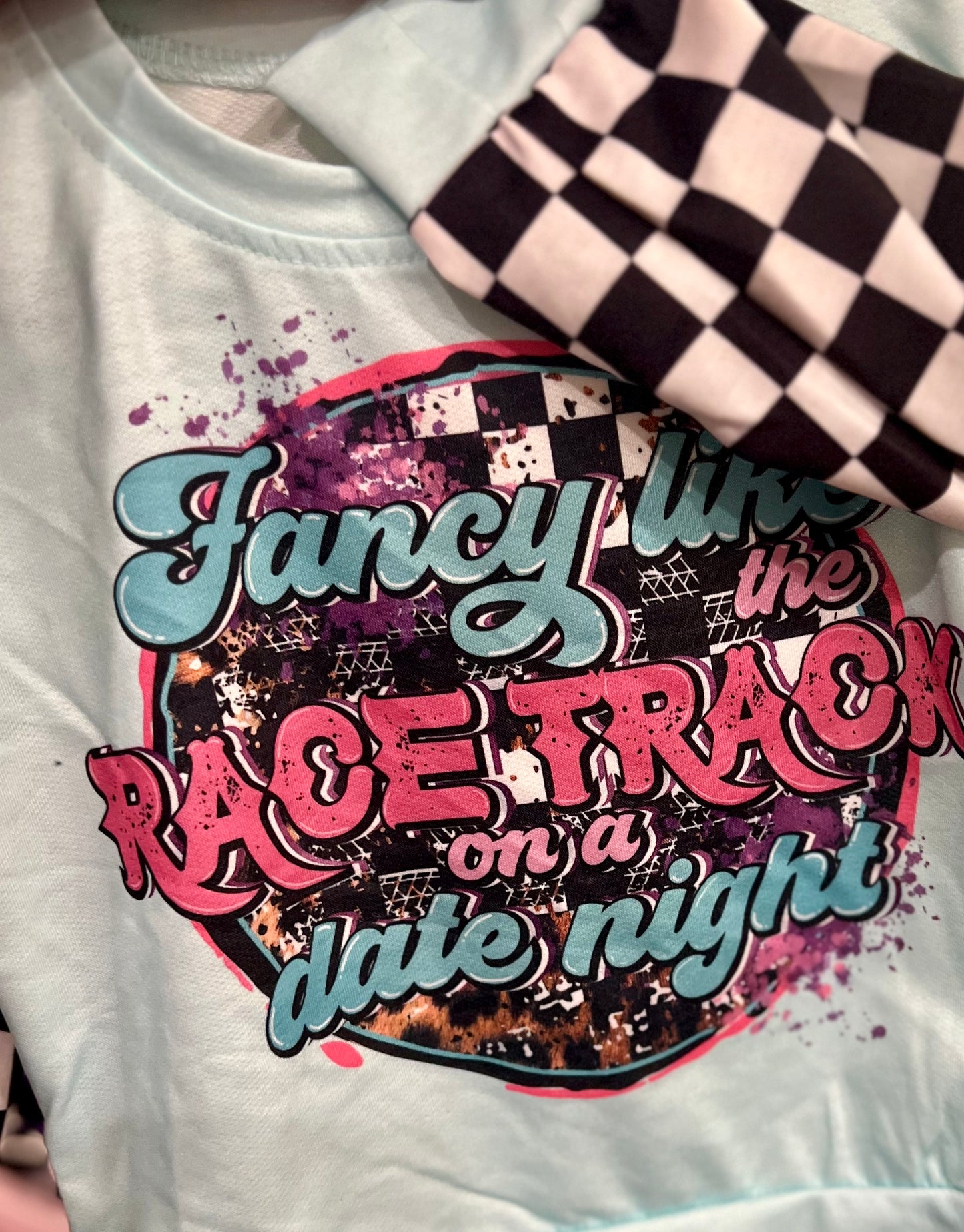 Fancy like date night Checkered Tee