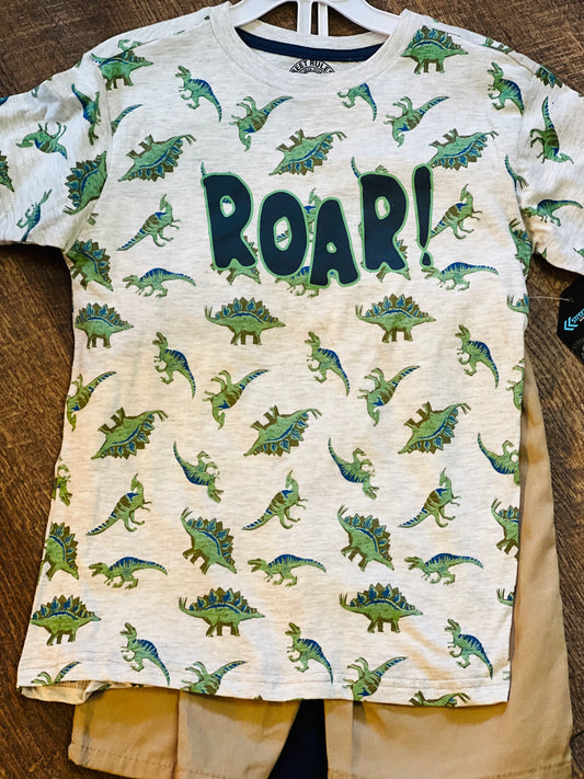 Dino 3 piece short set