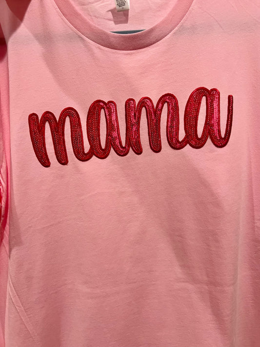 Mama Patch Pink Tee