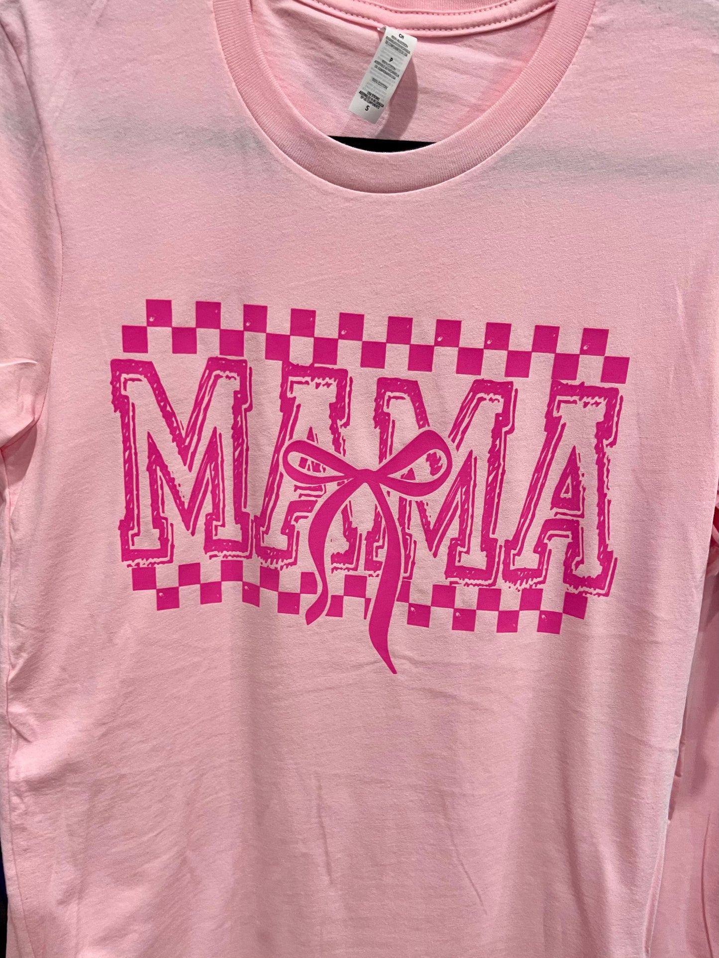 MAMA Bow Pink Tee