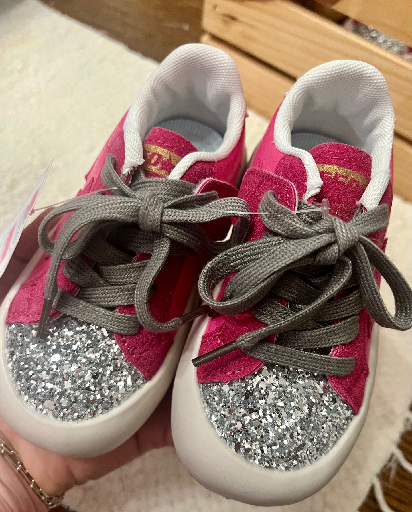 Pink Sequin Shoes