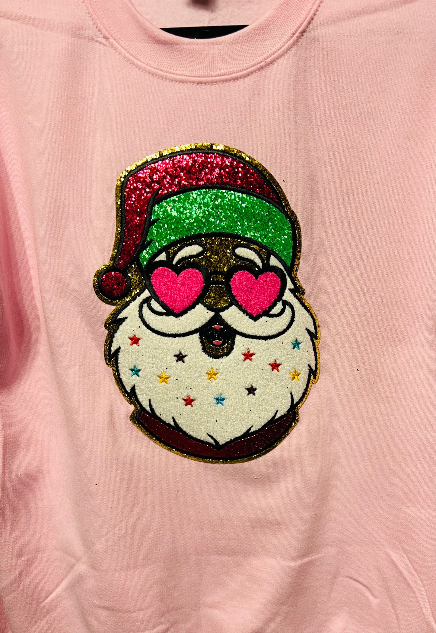 Glitter Santa Crewneck