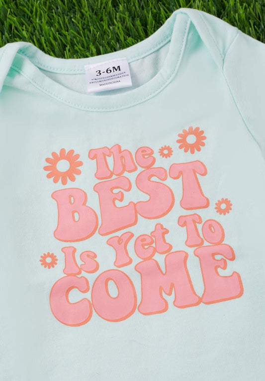The Best is Yet to Come sequin Bummie set
