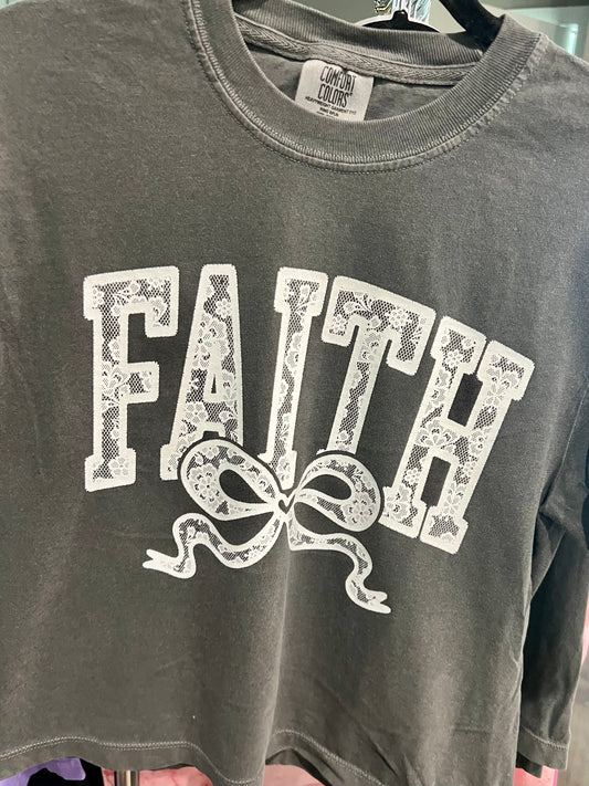 FAITH Lace Box Tee