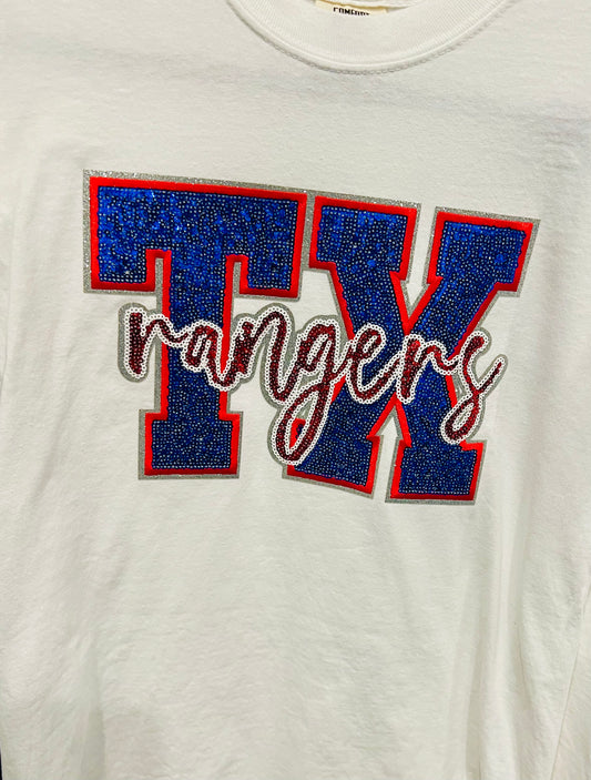 TX Rangers Patch Comfort Color Tee