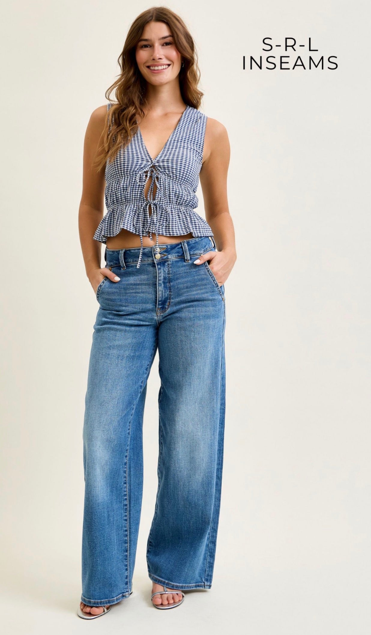 Judy Blue Short Inseam Trouser Wide Leg
