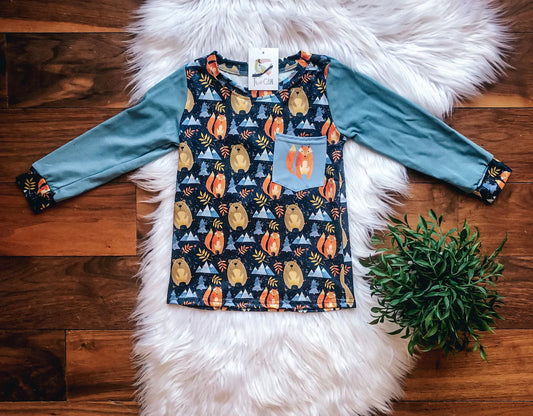 Forest Animals Long Sleeve Tee