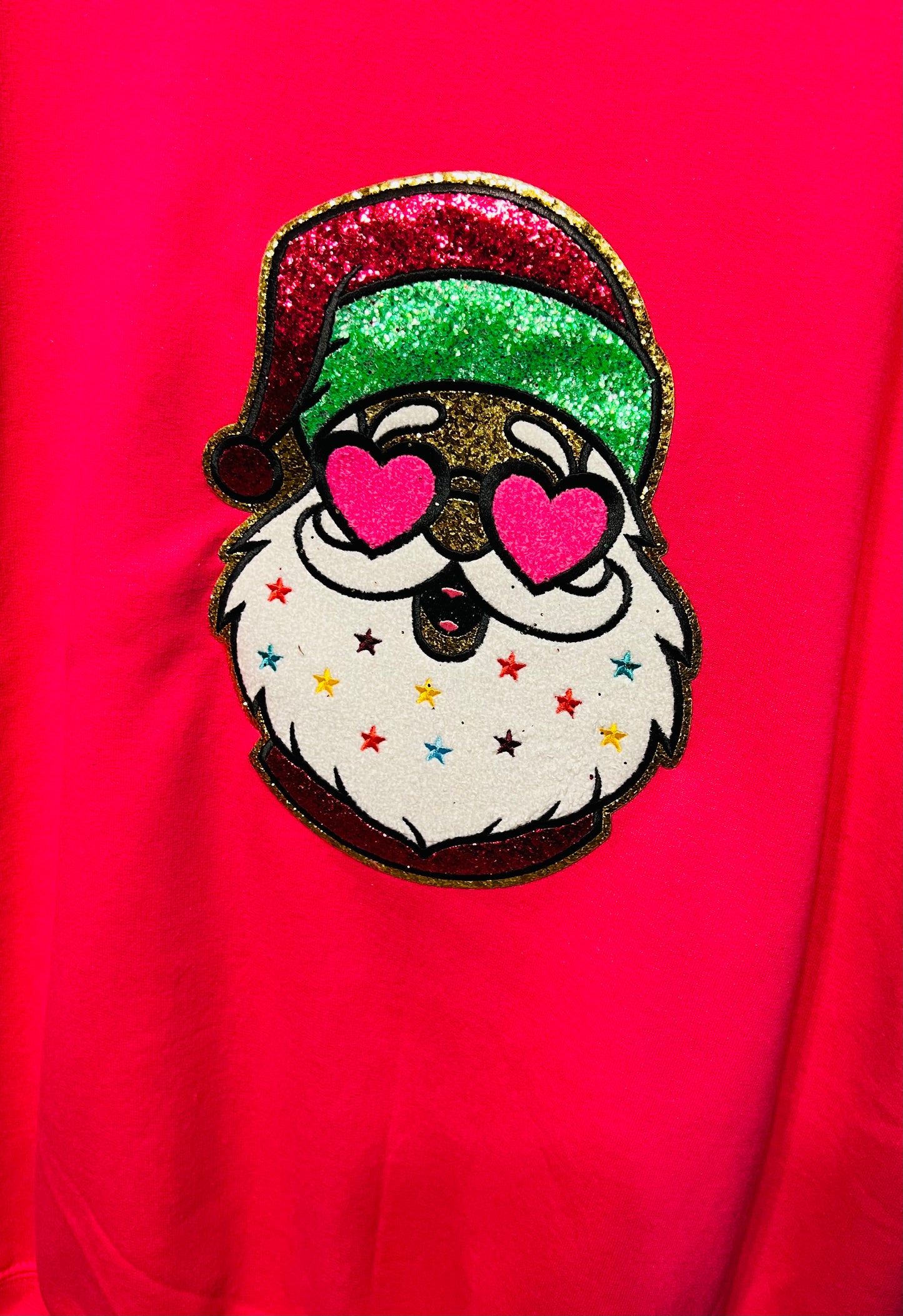 Glitter Santa Crewneck