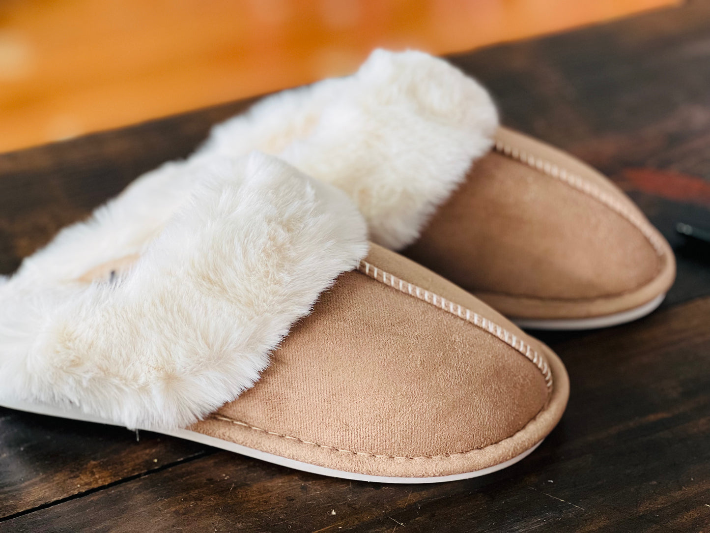 Plush Fur Lined Slippers