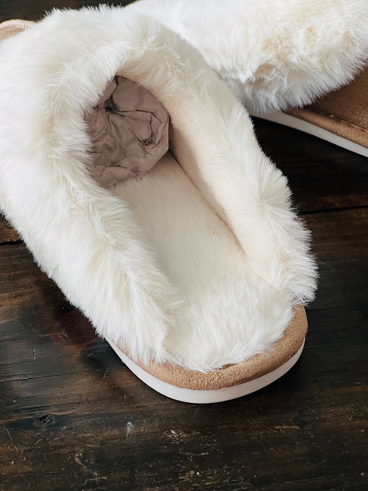 Plush Fur Lined Slippers