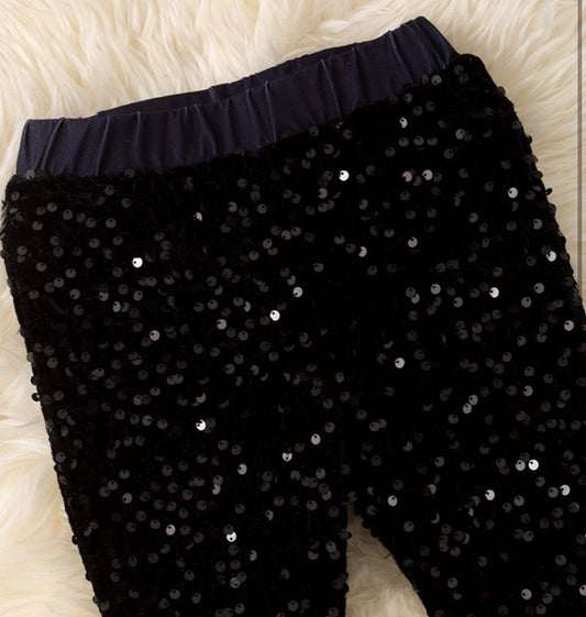 Black Sequin Bells