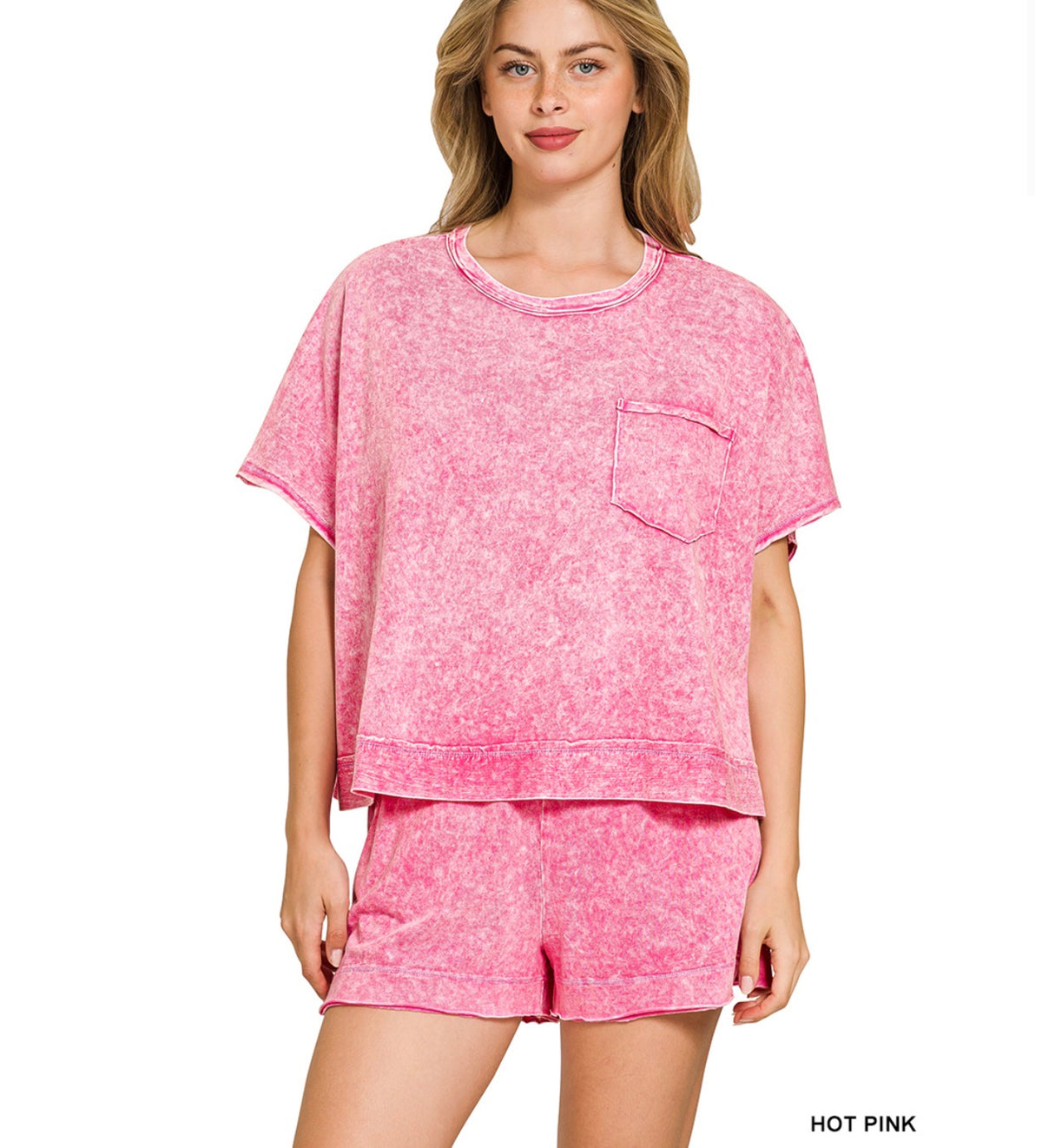 Halo Snow Boxy Top Short Set