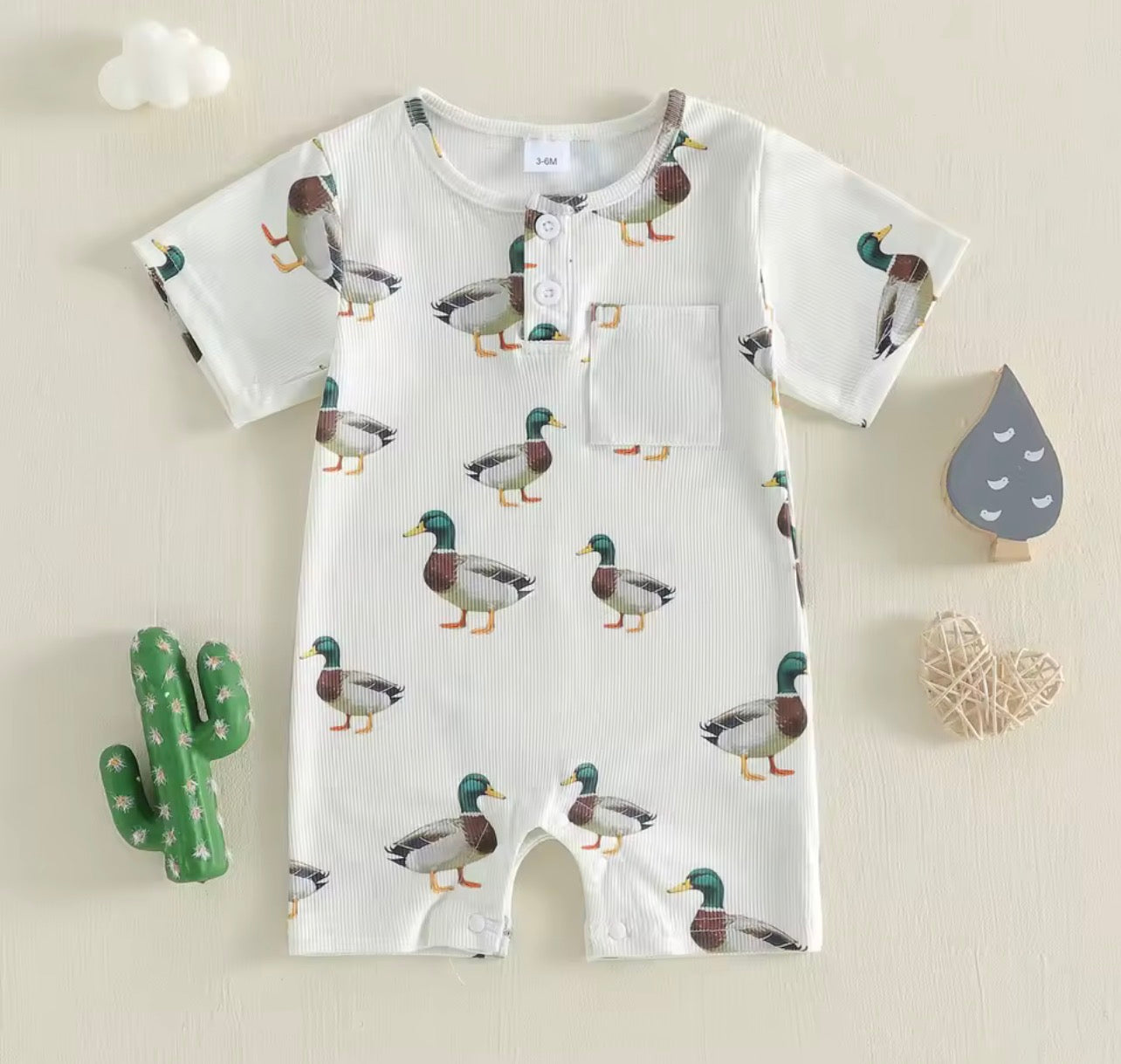 Mallard Short Sleeve Romper