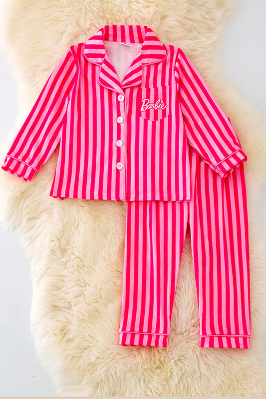 Striped Barbie PJ’s