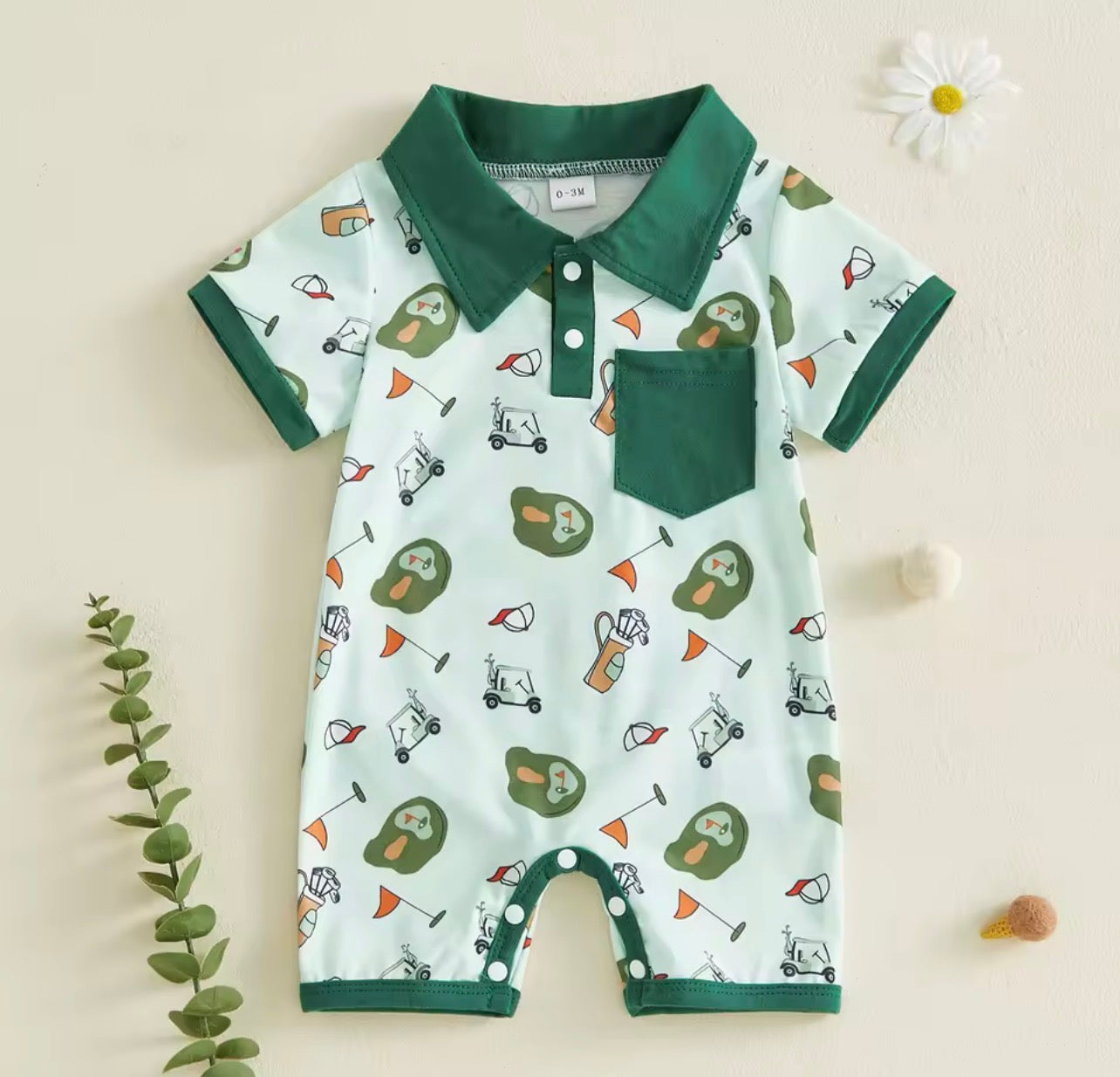Golfing Boys Romper