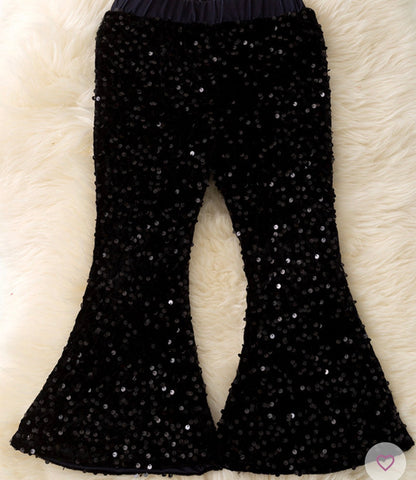 Black Sequin Bells