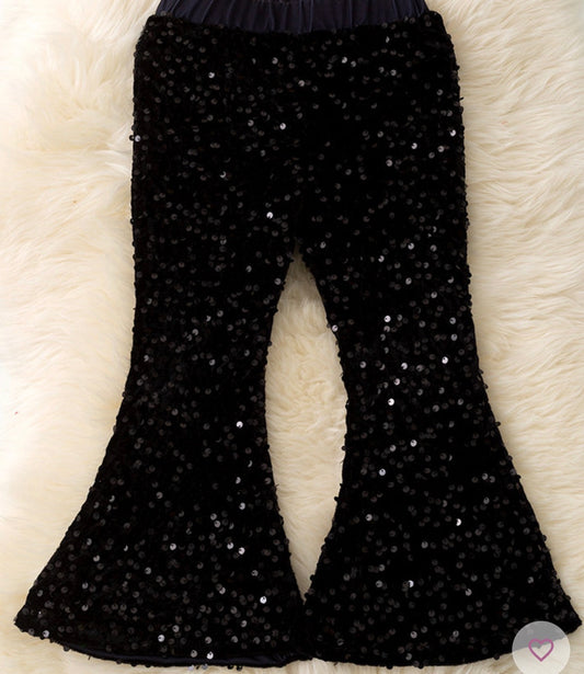 Black Sequin Bells