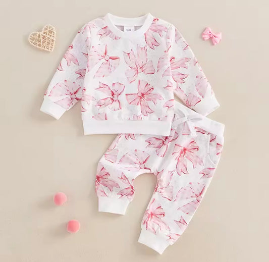 XOXO Bow Pant Set