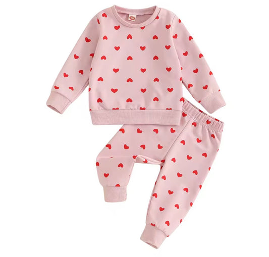 Red Heart Pant Set